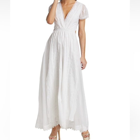 Love Shack Fancy Vania Maxi Dress White - Picture 3 of 11